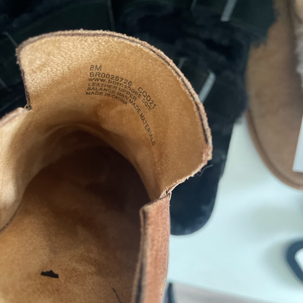 Born Selina Leather Distressed Slip On Mule Shoes - Picture 9 of 9